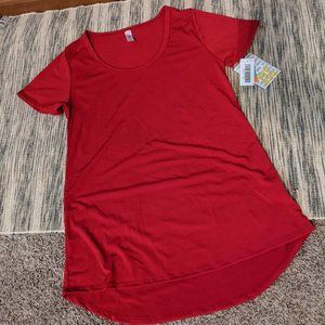Red Classic Lularoe Shirt NWT